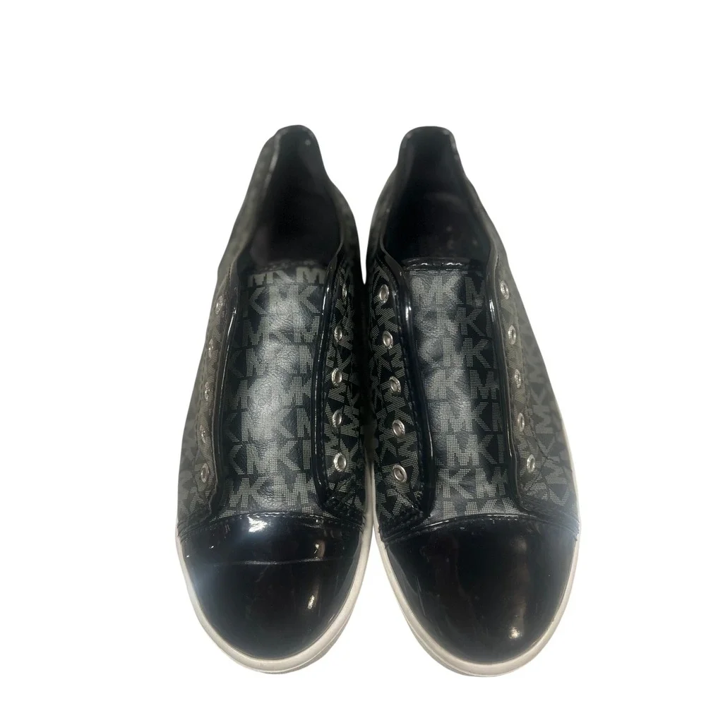 Michael Kors Kids Sneakers‎ MK Logo Black Shoes Size 4